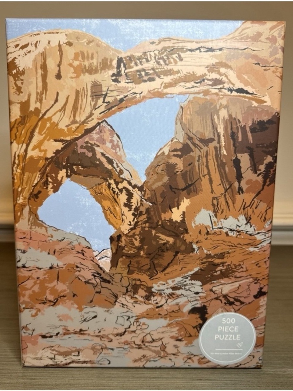 Moab Arches Walker Noble Studios 500-Piece Puzzle - Blue & Tan Scenic Artwork